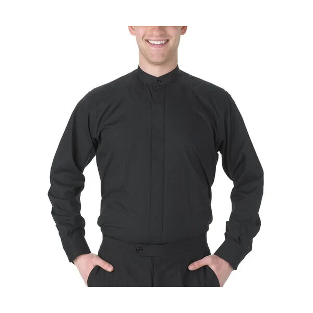 NWT Henry Segal Roberto Collect Shirt Men S 32 - 33 13 - 13.5 Black Wait Staff